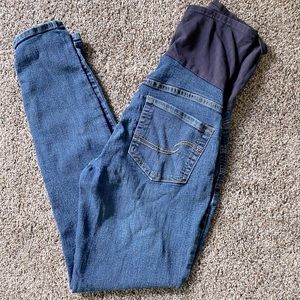 Maternity distressed jeans